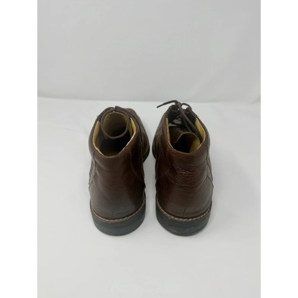 Sandro Moscoloni Soft‎ Pebbled Leather Ankle Boots Brown Size 11.5 D